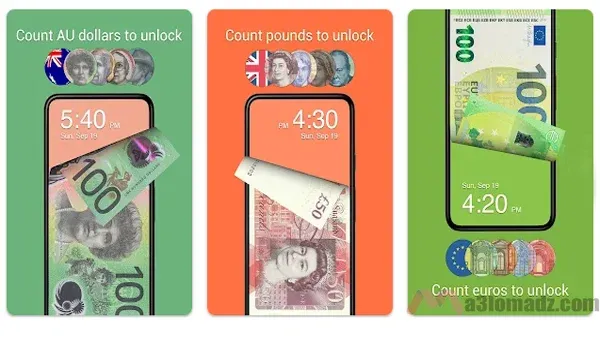 افضل تطبيقات الاندرويد لعام 2024 3 تطبيق Money Lock Screen