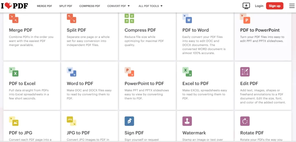 كيفية تحويل ملف PDF الى Word باللغة العربية بدون اخطاء 2 موقع iLovePDF لتحويل ملف pdf الى word