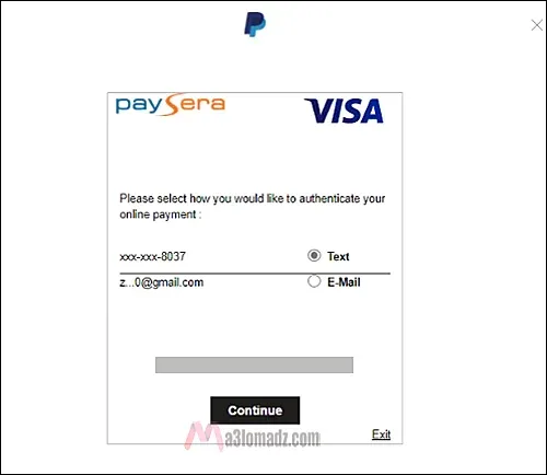 انشاء حساب PayPal في الجزائر مفعل 100% ارسال واستقبال الأموال 9 تفعيل الباي بال تأكيد اختيار طريقة تلقي كود التأكيد
